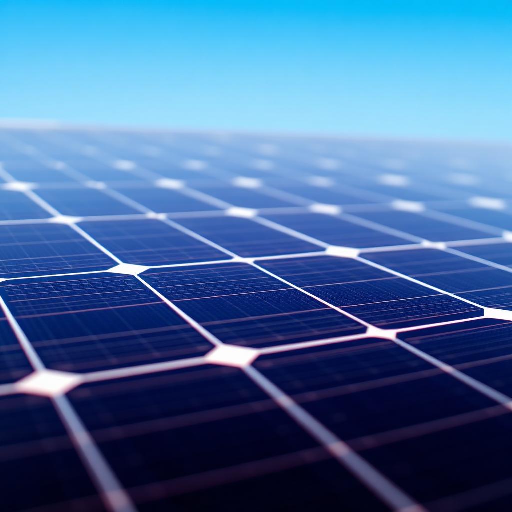 Panel array close-up